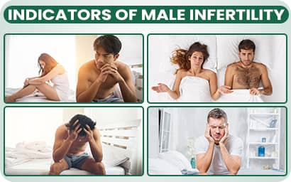 What are the indicators of Infertility among Males?